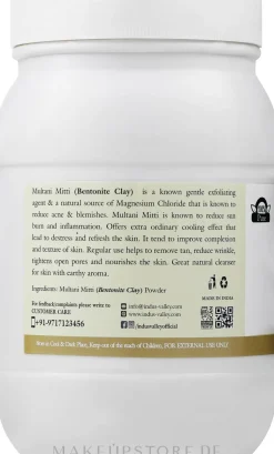 Bio-Tonerde Multani Mitti für Haar und Haut
