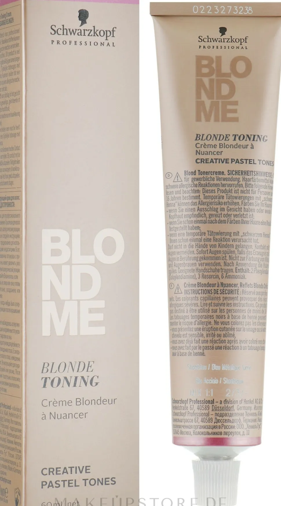 Blond Tonercreme für gewerbliche Verwendung