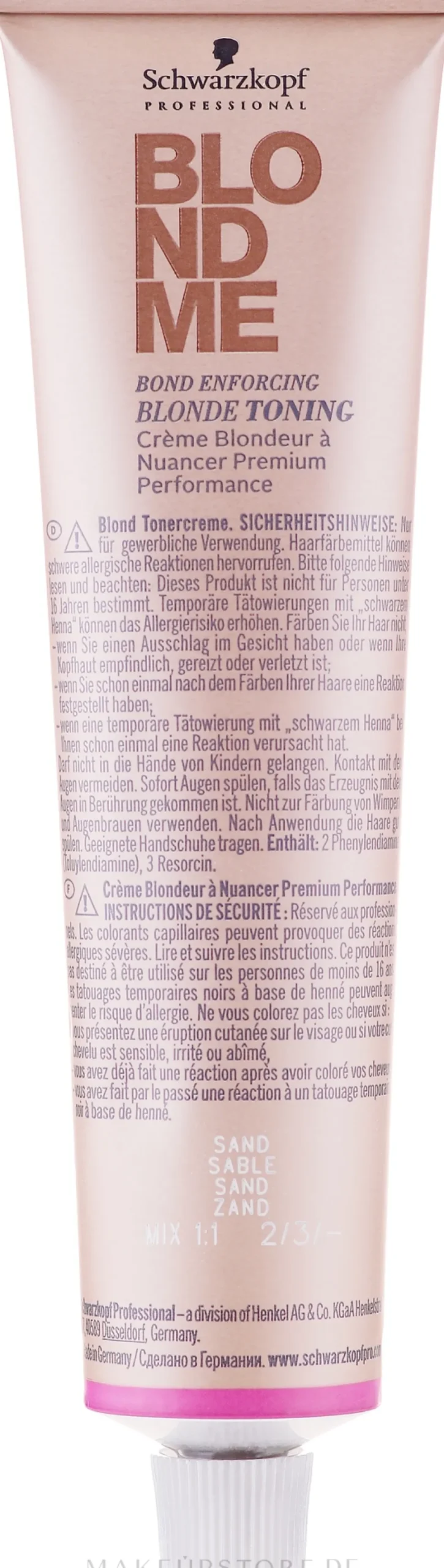 Blond Tonercreme für gewerbliche Verwendung