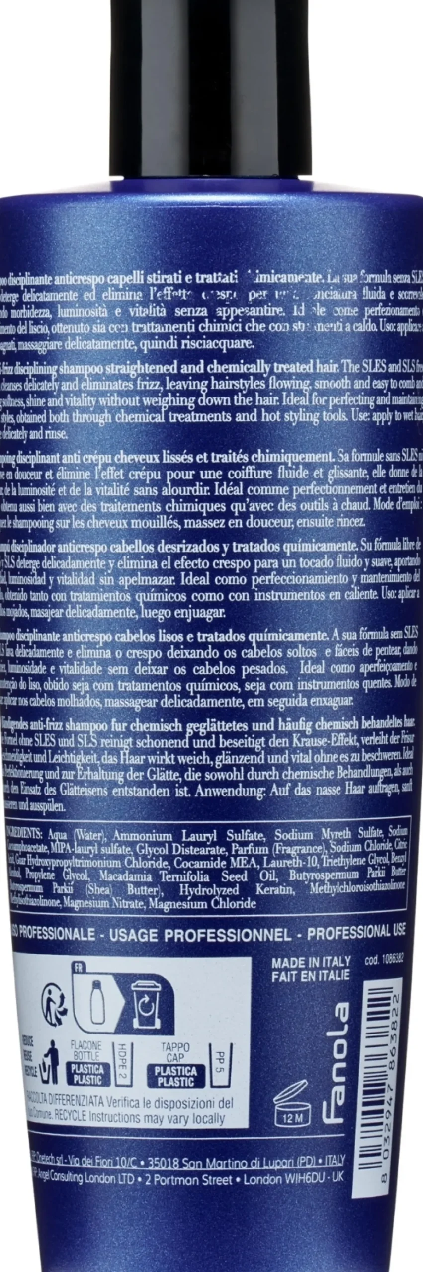 Bändigendes Anti-Frizz Shampoo mit Keratin und Sheabutter