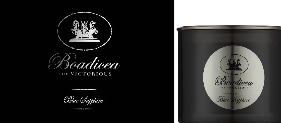 Boadicea the Victorious Blue Sapphire Luxury Candle