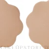 Brustaufkleber beige 2 St.