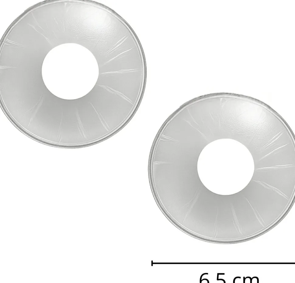 Brustwarzenschutz, rund, transparent
