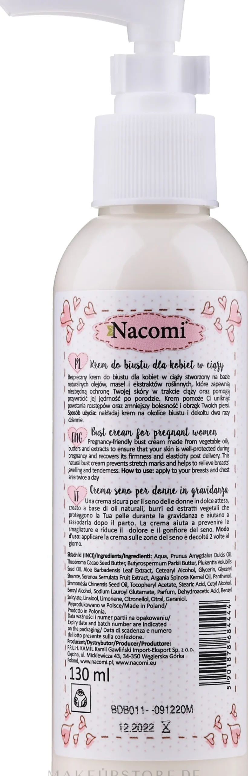 Büstenlotion mit natürlichen Ölen