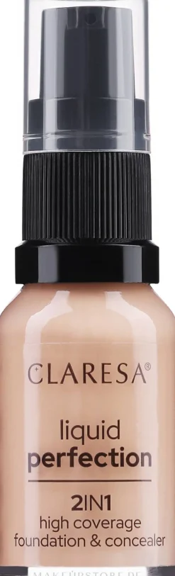 Claresa Liquid Perfection 2in1 High Coverage Foundation&Concealer