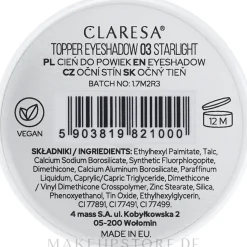 Claresa Toper Eyeshadow