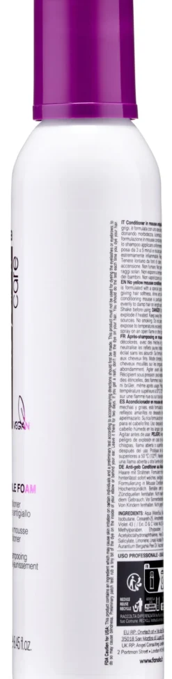 Conditioner-Mousse gegen Gelbstich für aufgehelltes, blondes und gesträhntes Haar
