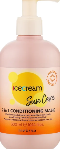 Conditionierende 2-in-1-Maske zur Regeneration von sonnenstrapaziertem Haar