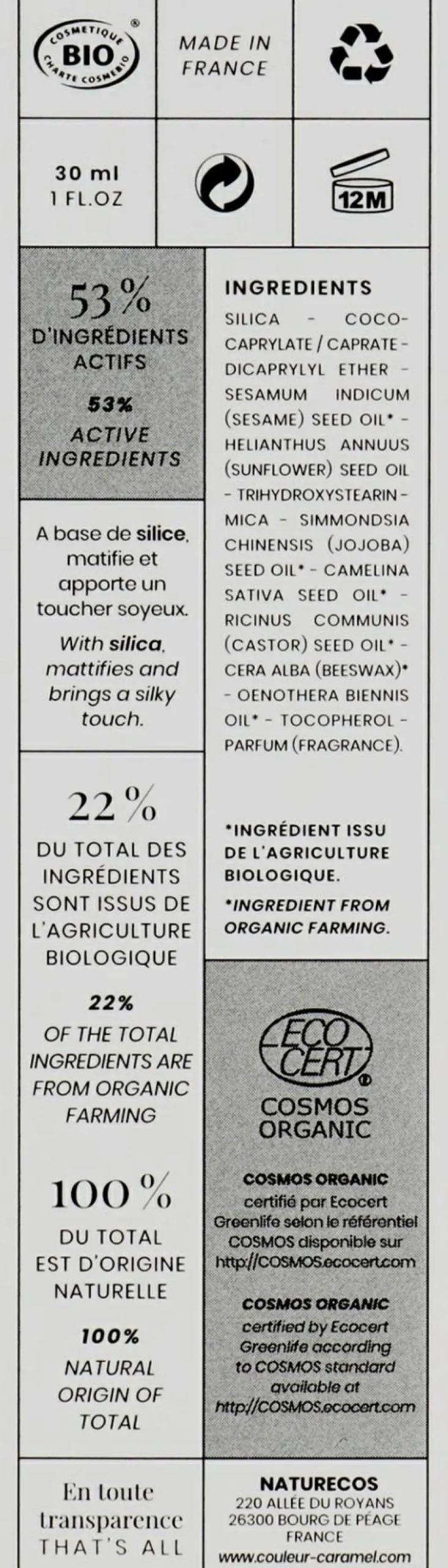 Couleur Caramel Smoothing Velvet Primer №54