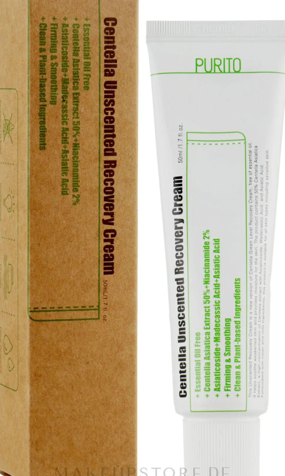 Creme für empfindliche Haut mit asiatischer Säure