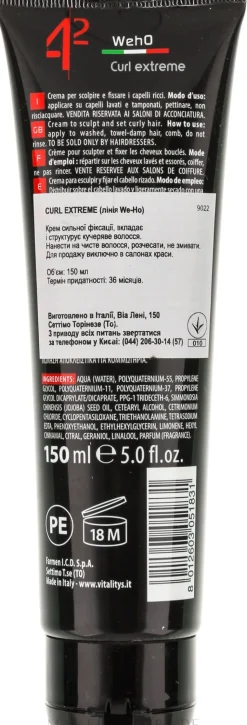 Creme zum Definieren und Fixieren von Locken und Wellen mit starkem Halt