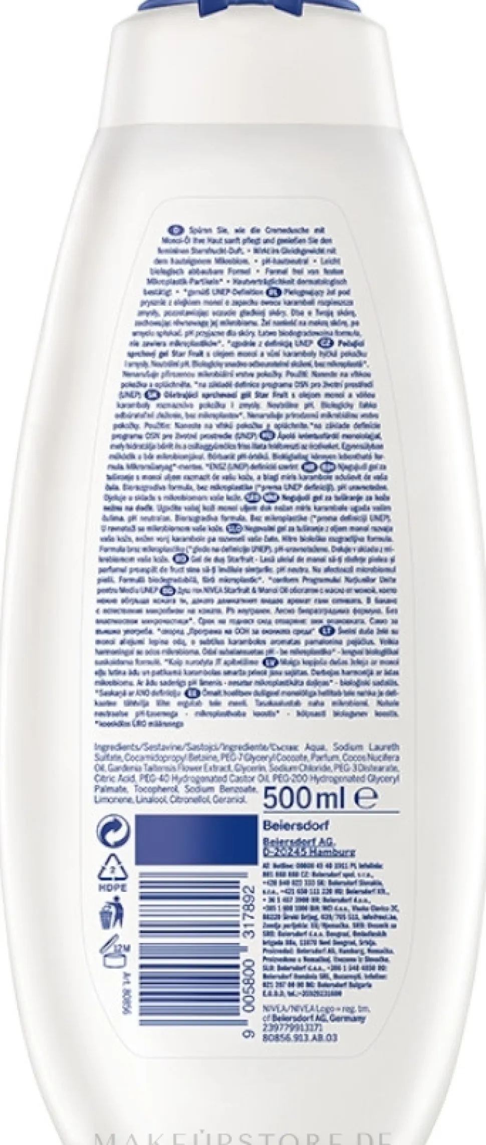Cremedusche mit Aloe Vera Milch und Sternfrucht-Duft