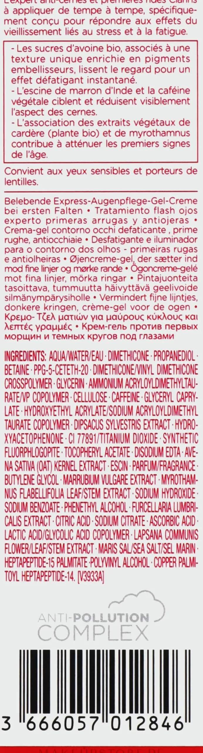 Creme-Gel gegen Augenringe