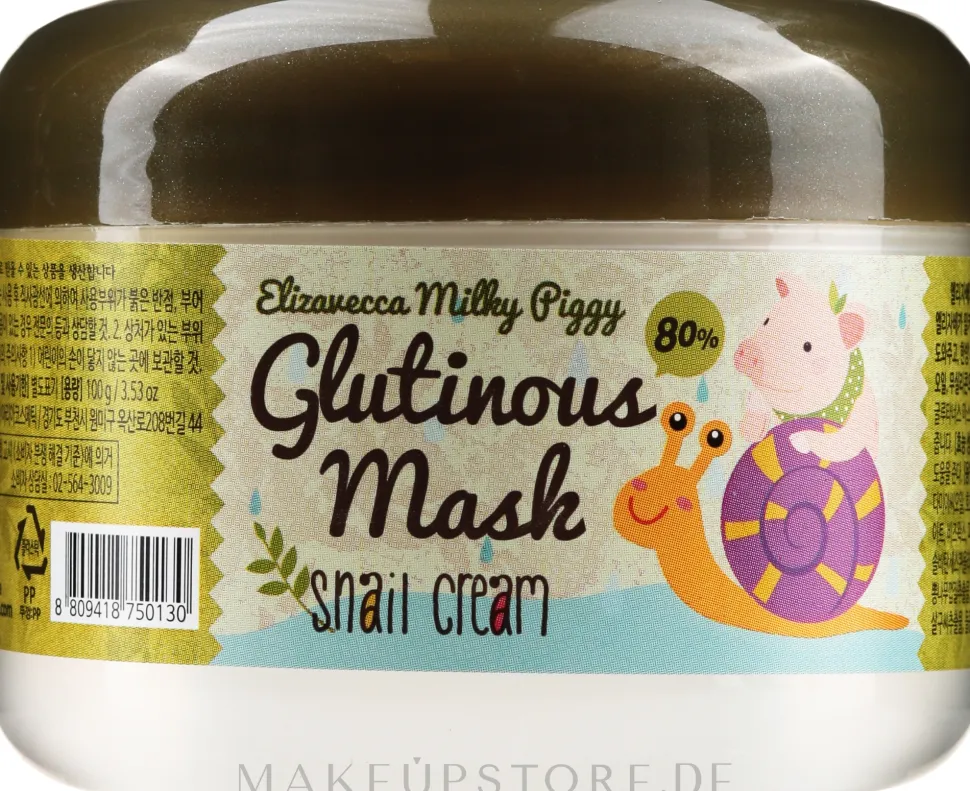 Creme-Maske für die Nacht mit Schneckenschleim