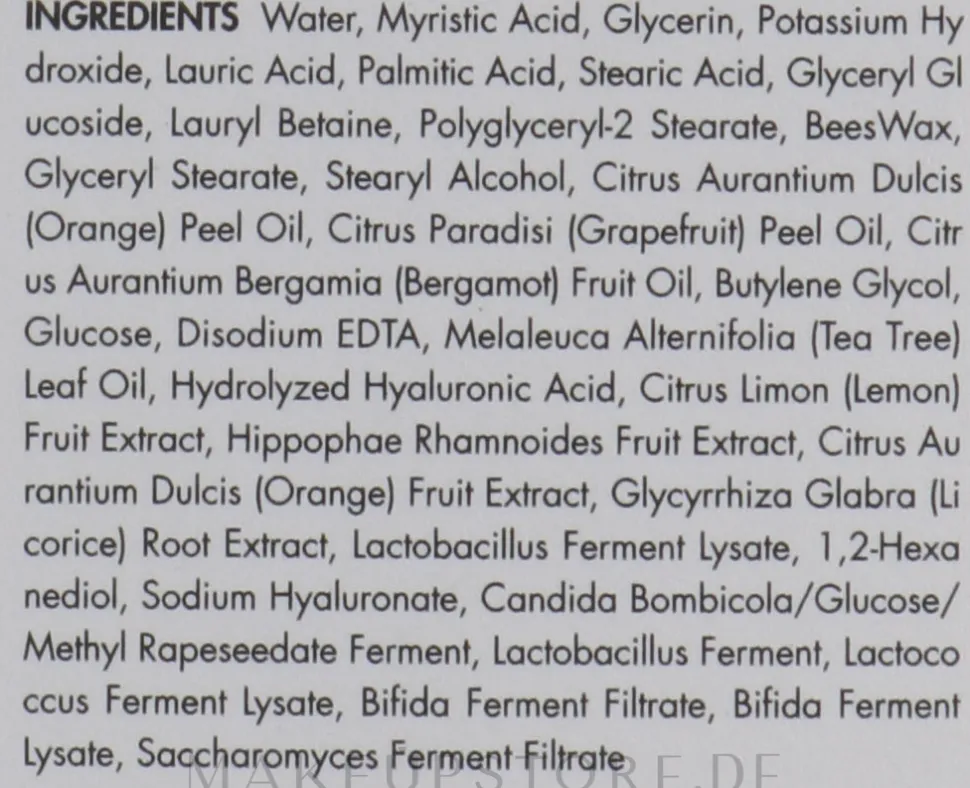Cremiger Reinigungsschaum mit Probiotika