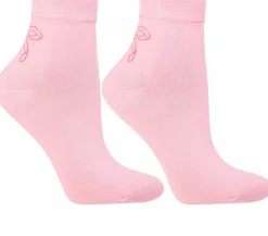 Damen Baumwollsocken 3/4, CSL200-954, rosa