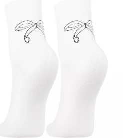 Damen Baumwollsocken 3/4, CSL200-954, weiß