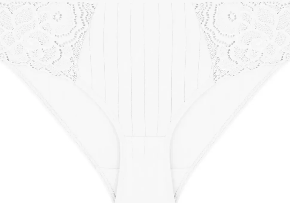 Damen Baumwollunterhosen, weiß