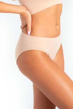 Damen nahtlose Slips 'Mini Bikini Kiki', natur