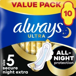 Damenbinden für die Nacht Extra 10 St.