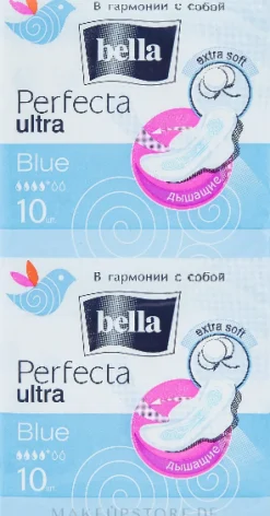 Damenbinden Perfecta Blue Soft Ultra 2x10 St.