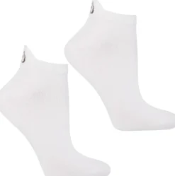 Damen-Kurzsocken mit Ferse und Stickerei, CSD240-154, weiß