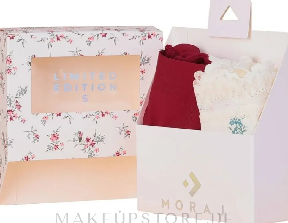 Damenunterhosen Limitierte Auflage, rosa/weiß mit Blumenmuster, 2 Stück