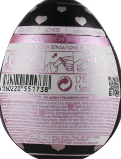 Dehnbarer Masturbator in Eiform
