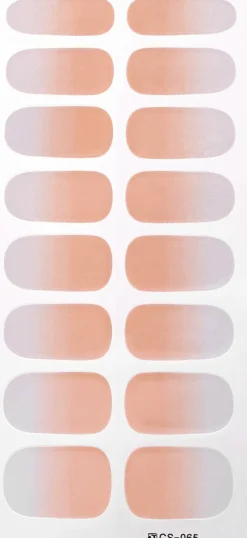 Dekorative Gel-Nagelsticker, beige