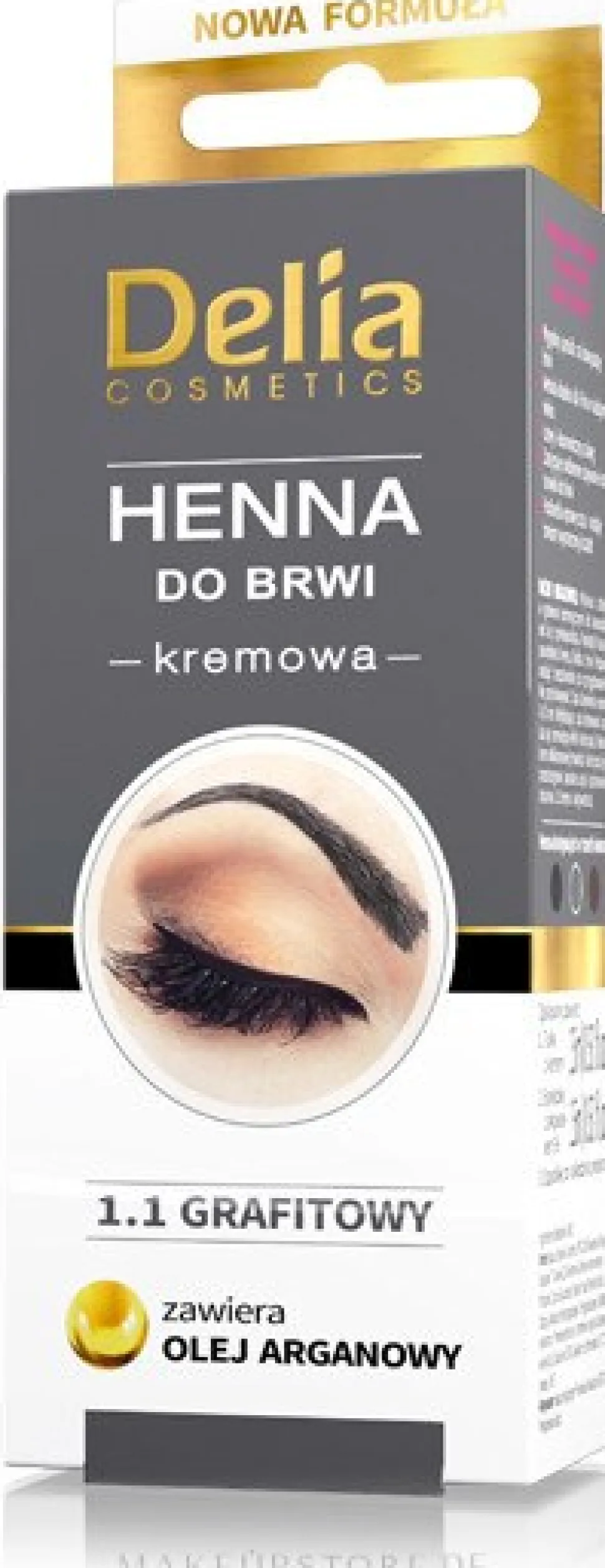 Delia Cosmetics Cream Eyebrow Dye