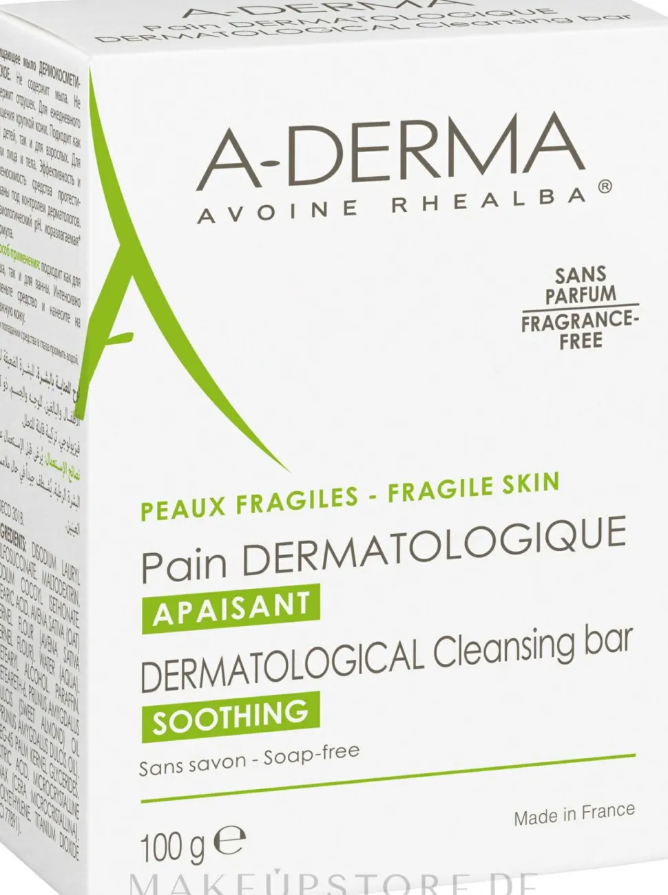 Dermatologische Seife mit Hafer für gereizte Haut