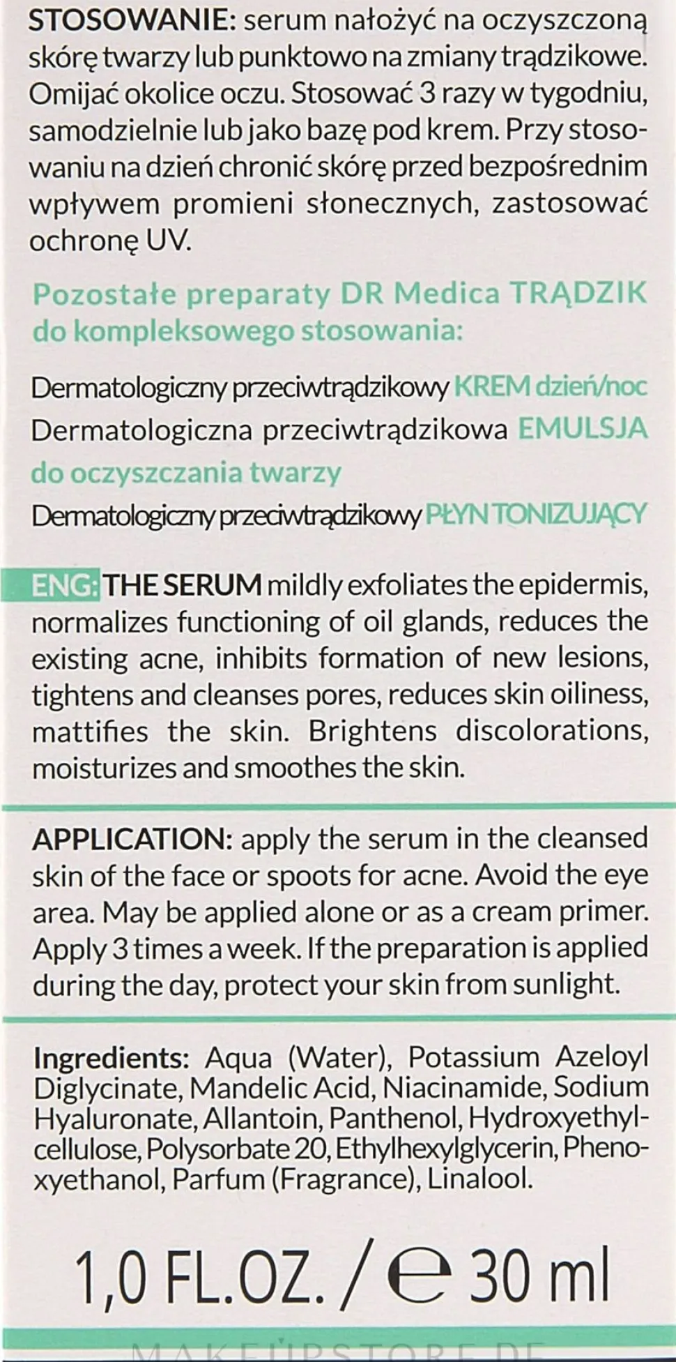 Dermatologisches Anti-Akne Gesichtsserum