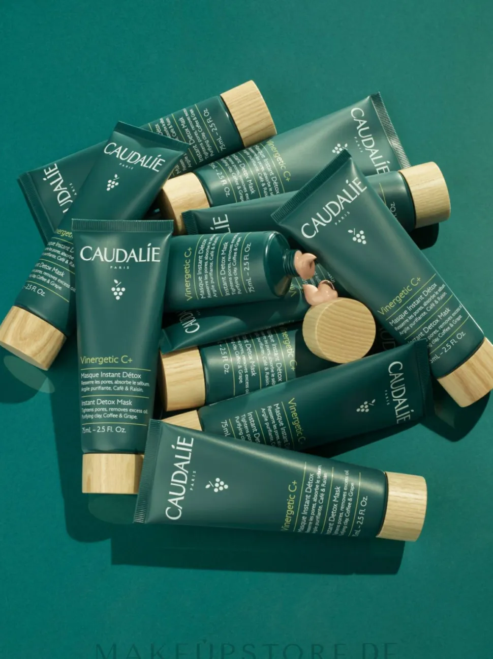 Detox Gesichtsmaske mit Kaolin, Kaffee- und Traubenextrakt