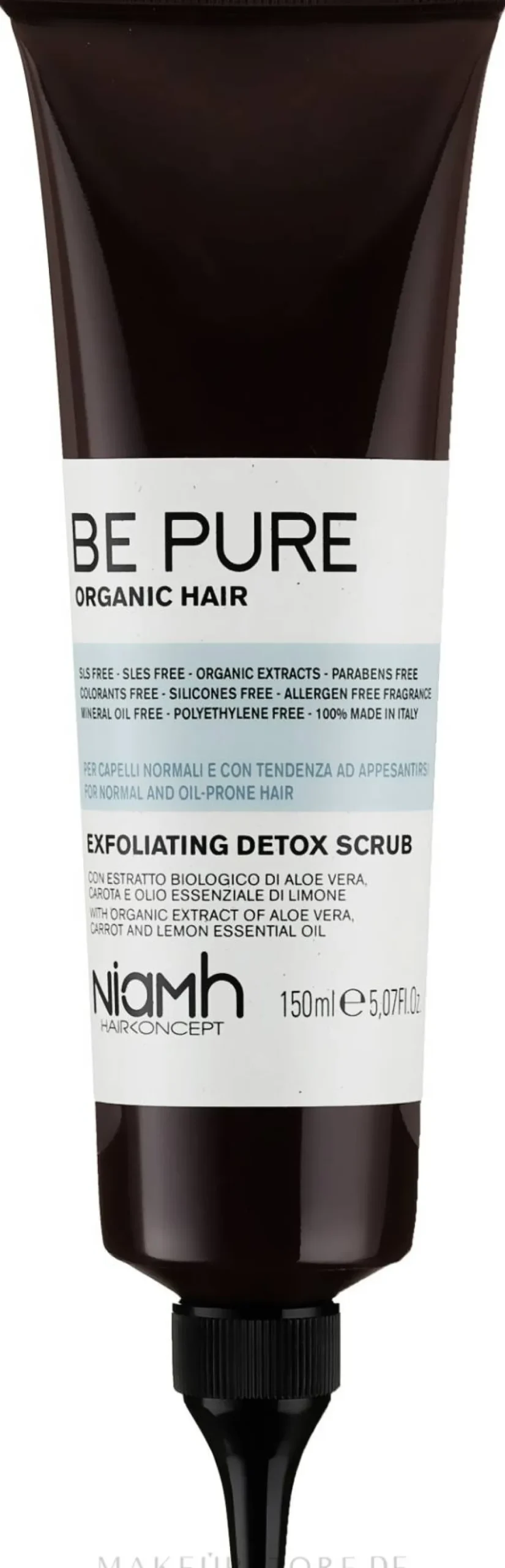 Detox-Kopfhautpeeling mit Aloe Vera und Karotten- und Zitronenöl