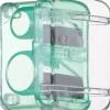 Doppel-Anspitzer mit Kappe, transparent grün