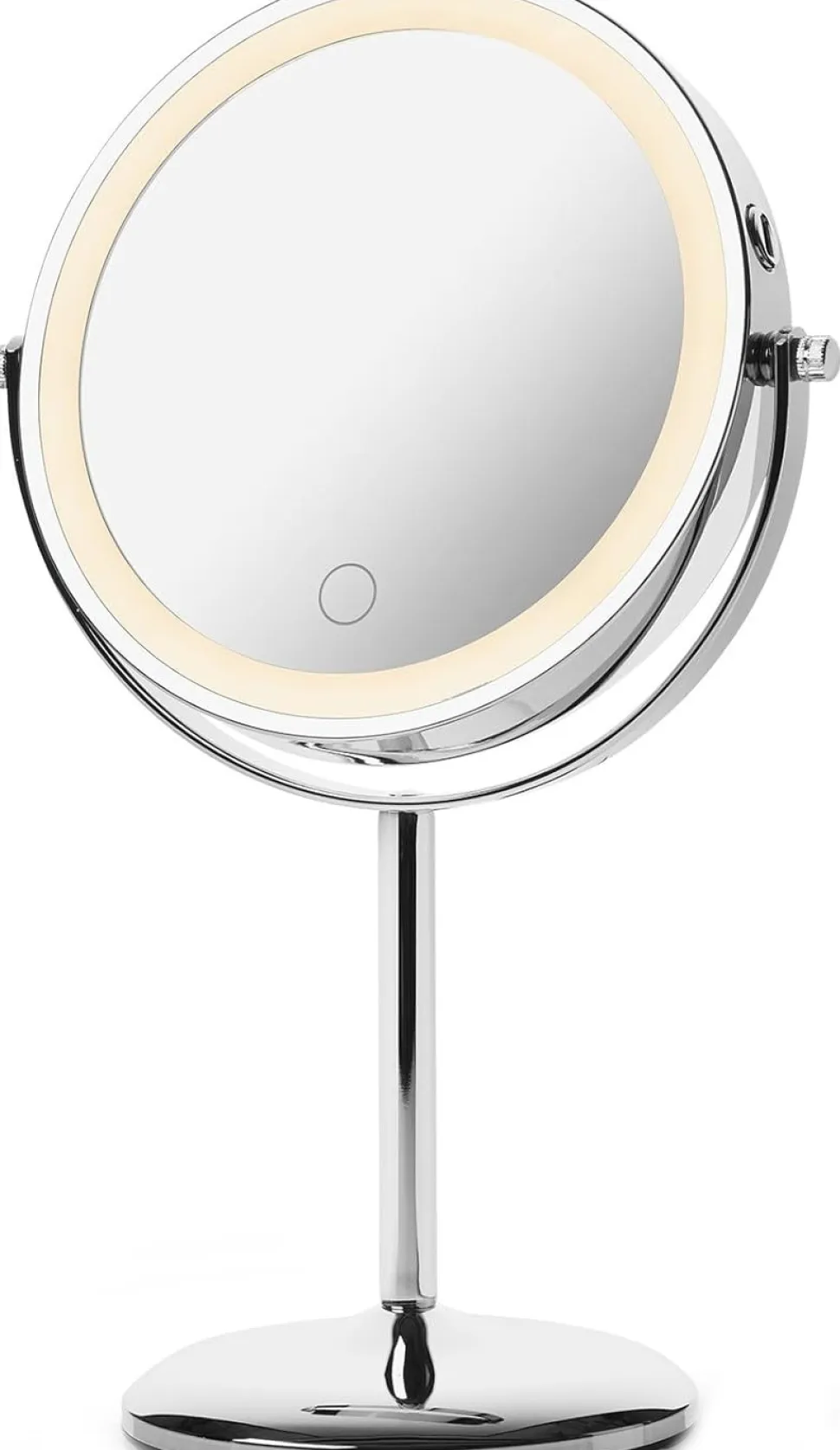 Doppelseitiger Kosmetikspiegel mit LED-Beleuchtung
