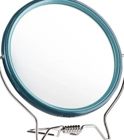 Doppelseitiger Rasierspiegel für Männer 12.5 cm grün