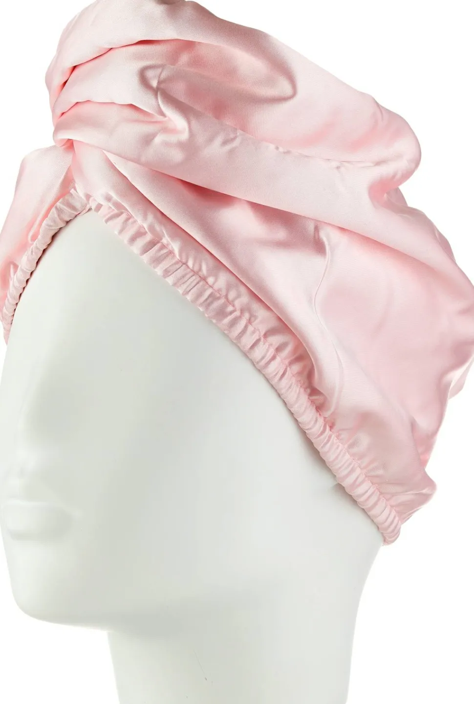 Doppelseitiger Satin-Haartturban rosa