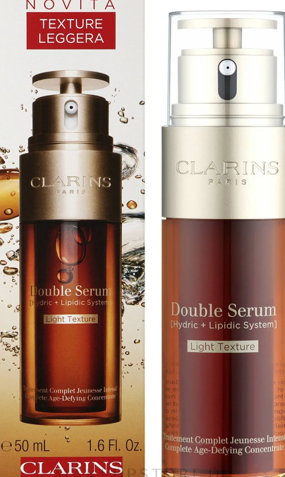 Doppeltes Serum mit leichter Textur