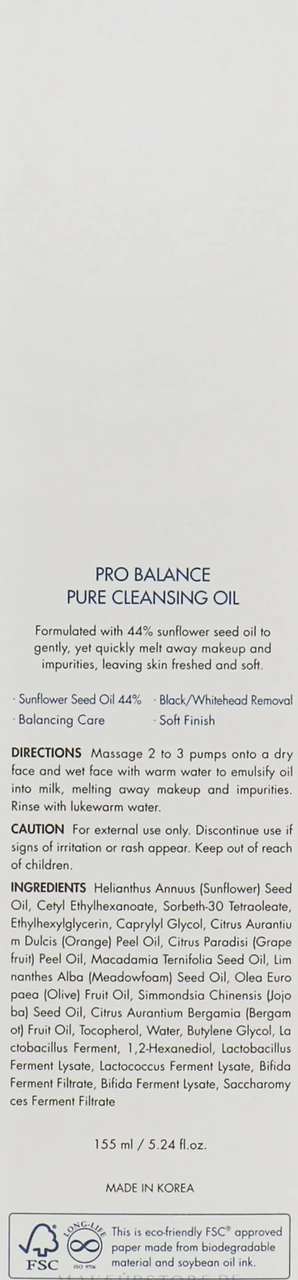 Dr.Ceuracle Pro Balance Pure Cleansing Oil