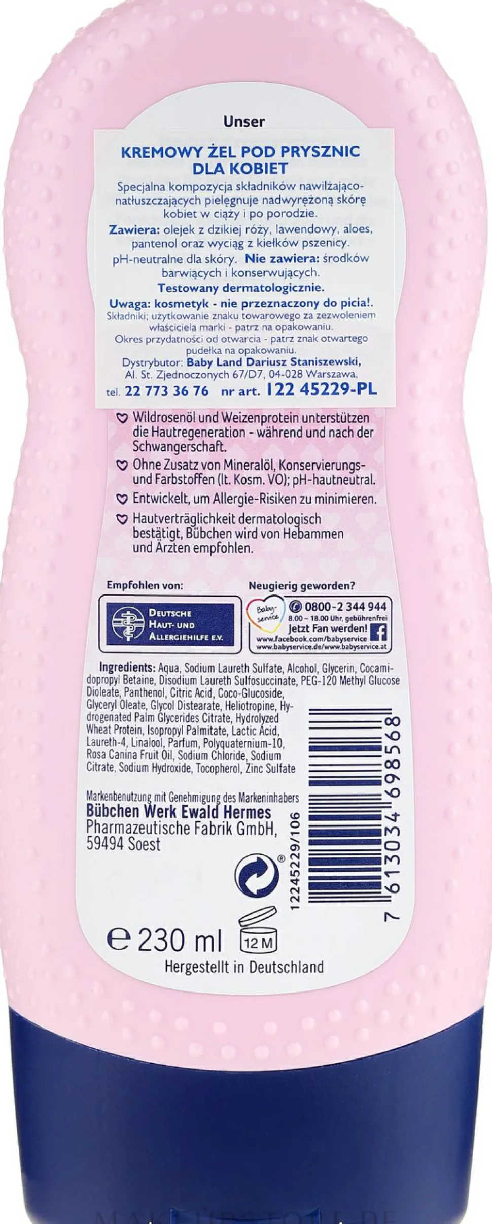Duschcreme für strapazierte Haut