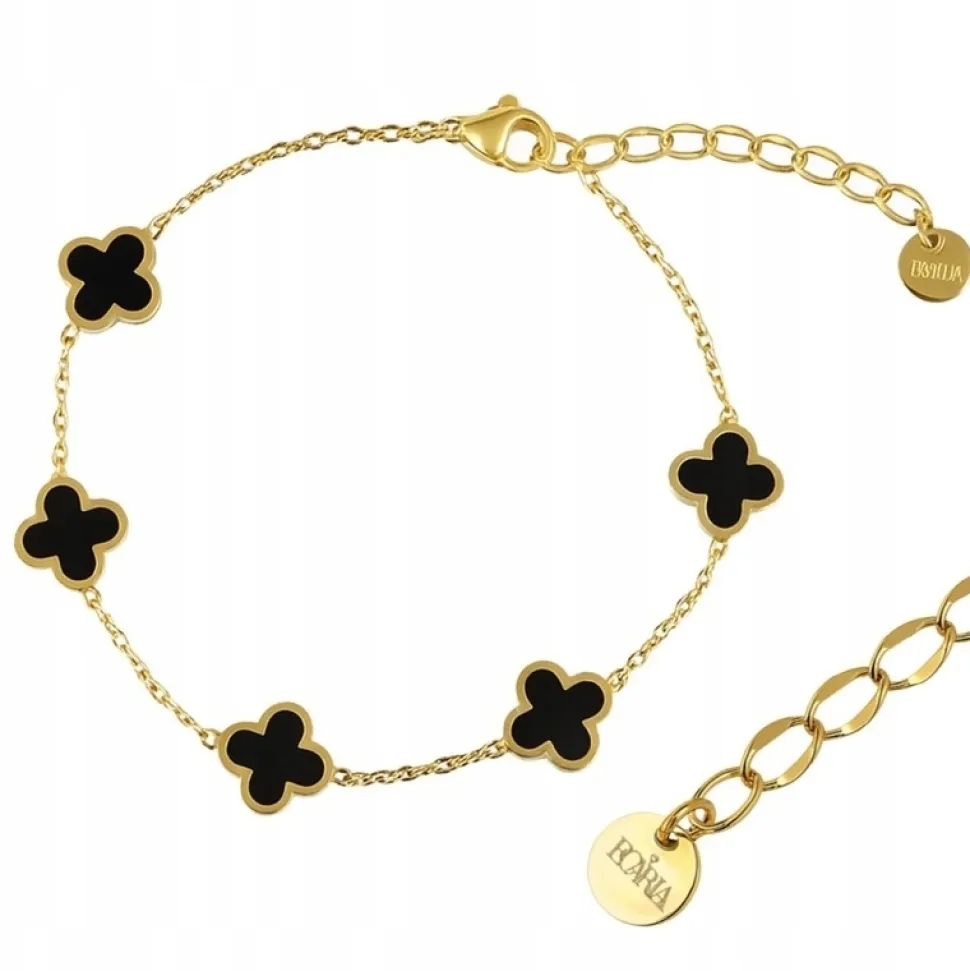 Edelstahl-Armband mit Vergoldung