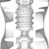 Einweg-Vakuum-Masturbator silber