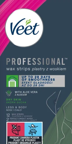 Enthaarungswachsstreifen mit Aloe Vera