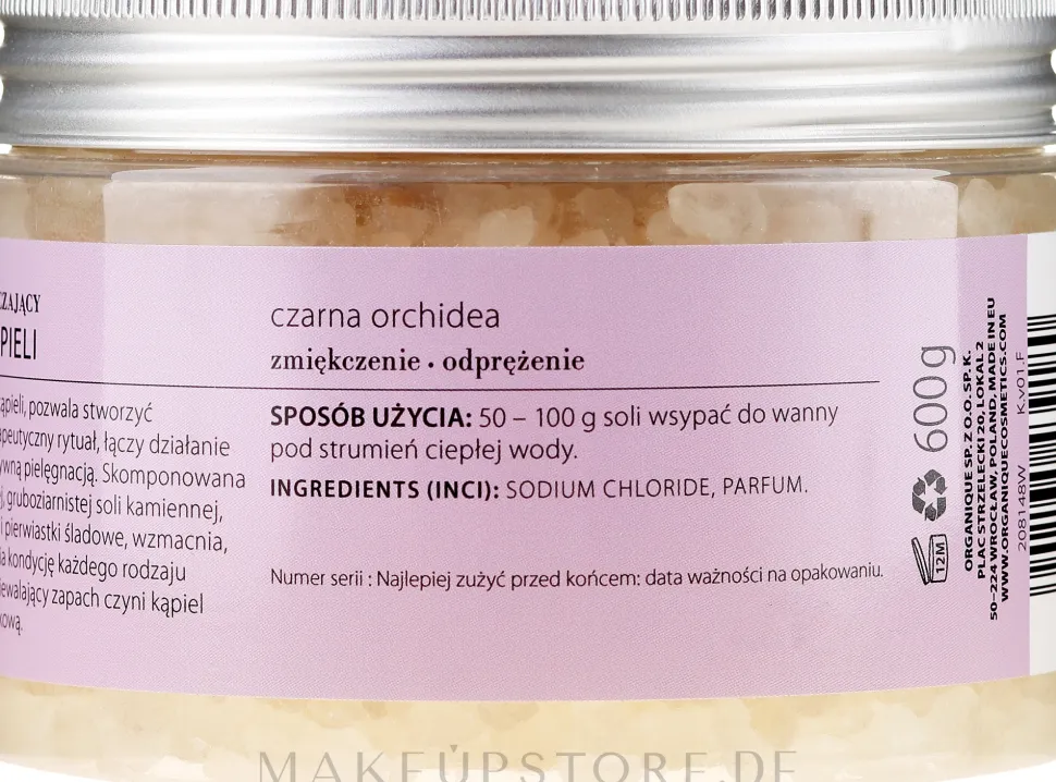 Entspannendes Badesalz Black Orchid