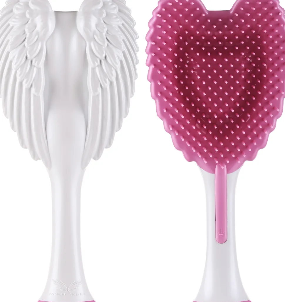 Entwirrbürste Engel kompakt weiß-rosa