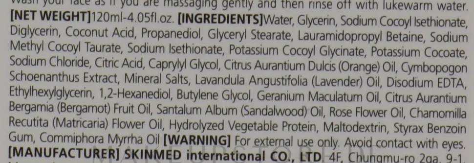 Entzündungshemmender, beruhigender und revitalisierender Gesichtsreinigungsschaum mit Himalayasalz und Zitronengras