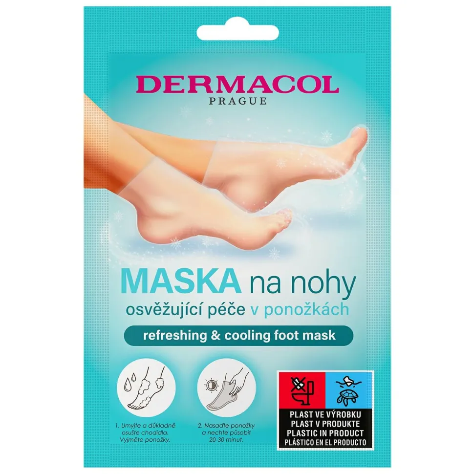 Erfrischende Fußmaske
