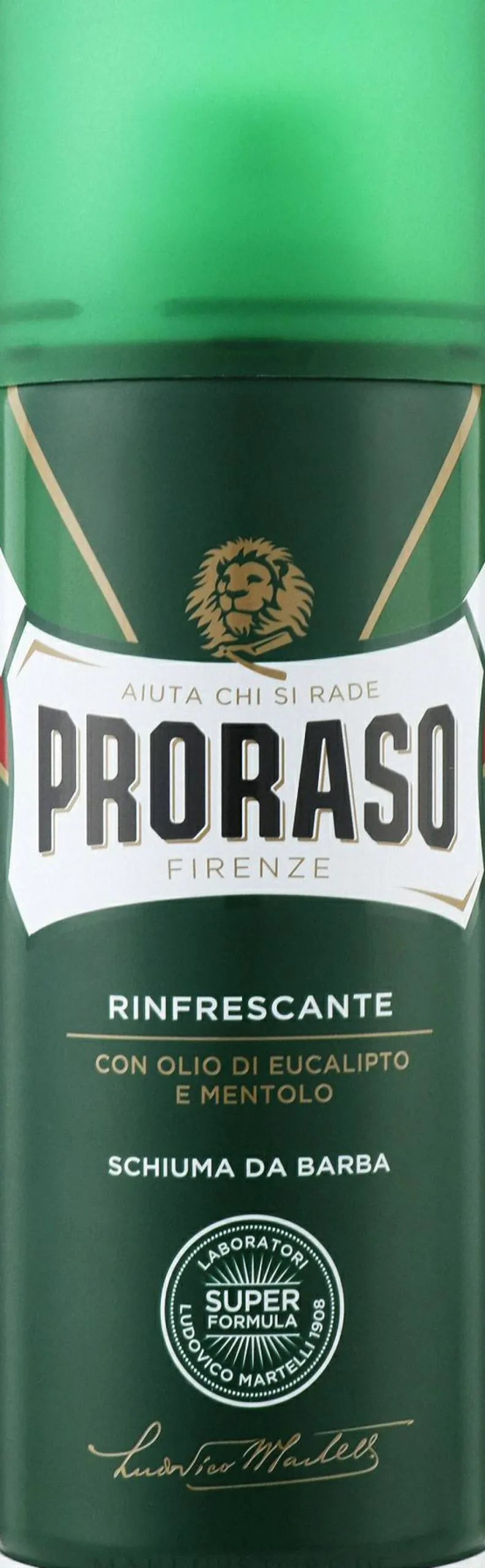 Erfrischender Rasierschaum