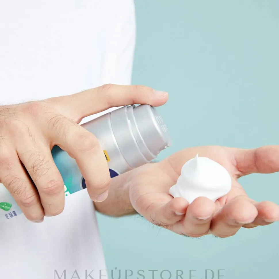Erfrischender Rasierschaum mit Minze und Kaktuswasser